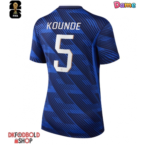 Frankrig Jules Kounde #5 Hjemmebanetrøje Dame VM 2026 Kort ærmer